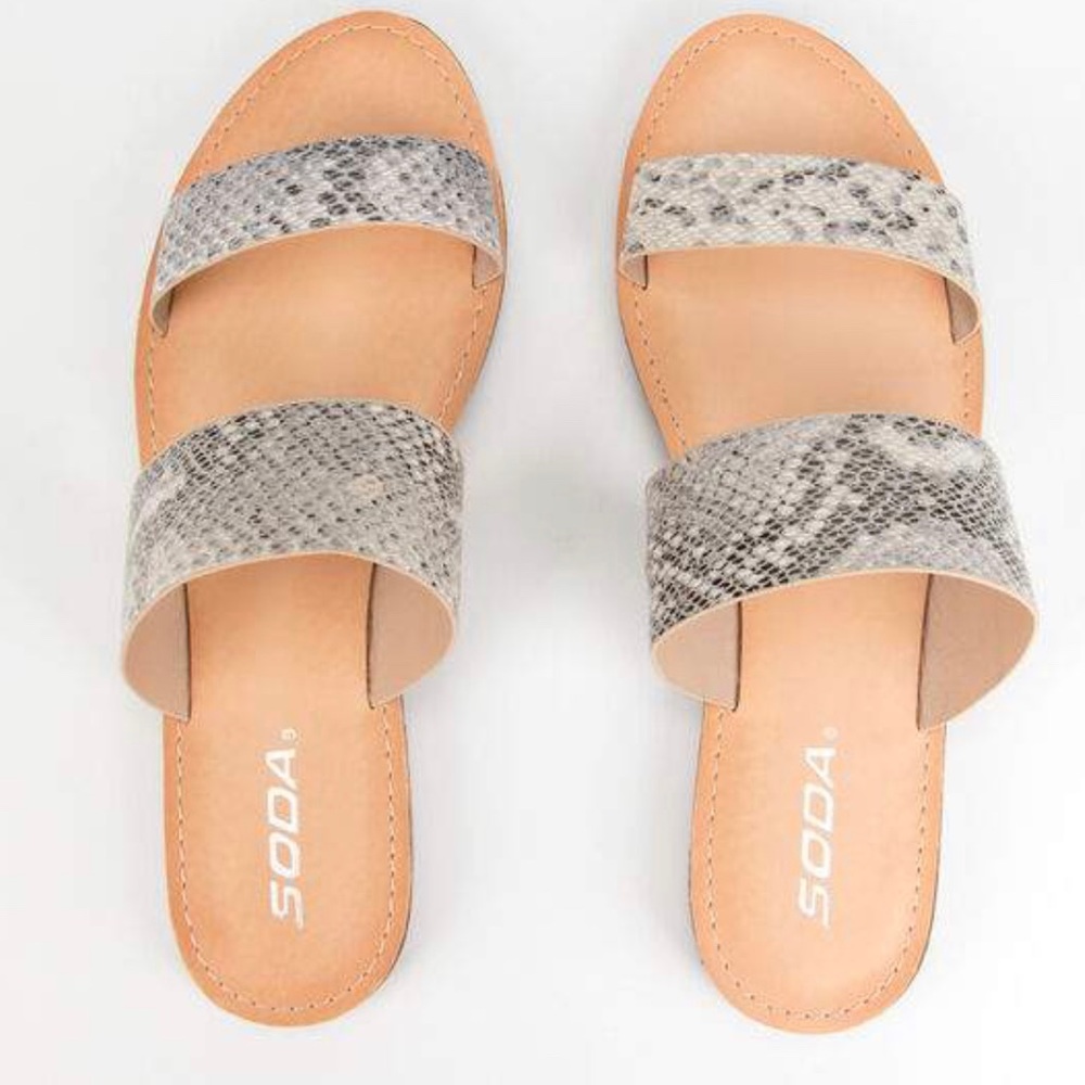 2 Band Python/Snake Print Allie Sandal